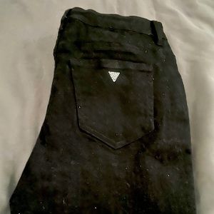 Girls Guess jeans with laced up sides